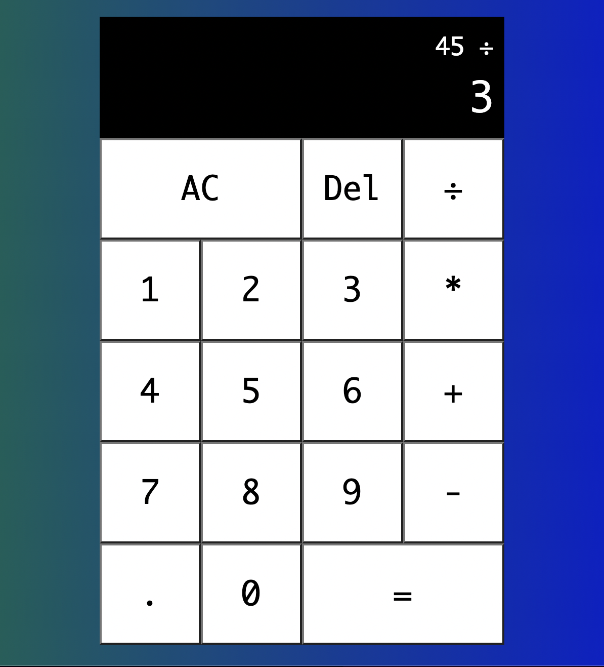 Calculator Screenshot